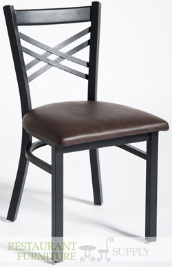 X Back Metal Chair