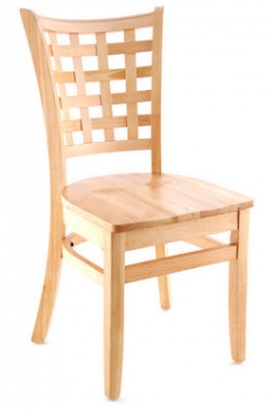 Premium US Made Lattice Back Wood Chair