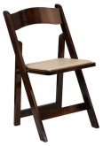 Wood Folding Chair with Padded Seat