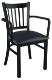 Vertical Slat Chair With Arms