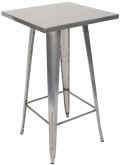 Metal Table in Clear Finish - Bar Height