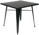 Metal Table in Black Finish - Table Height