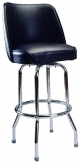 Chrome Swivel Barstool with a Single/Double Ring